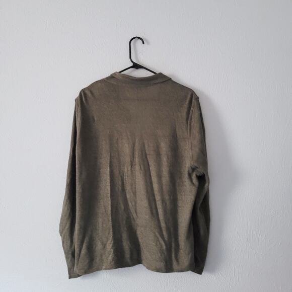 Contemporaine Exclusivite Simon Linen Lagen Looke green minimalist blazer - Picture 7 of 7